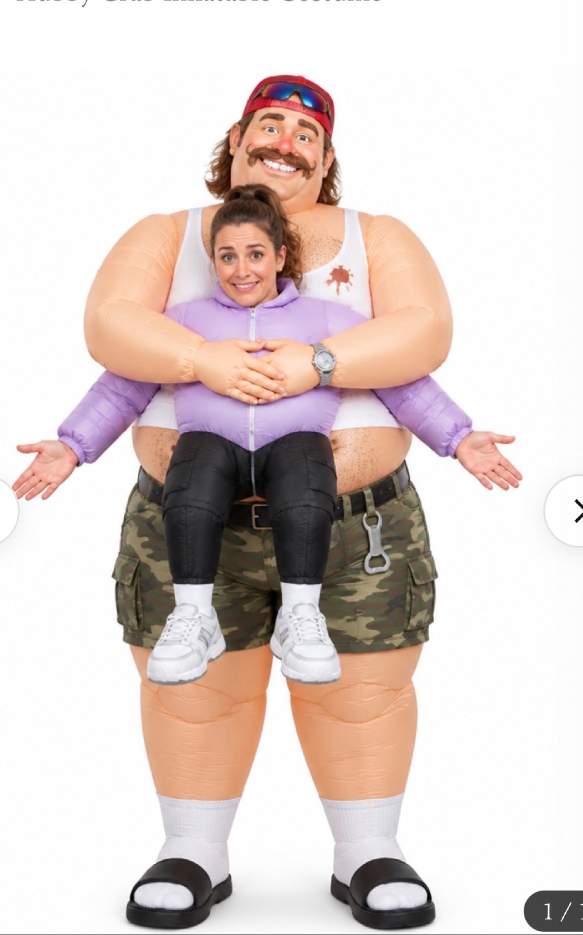 Hubby Grab - Inflatable Piggyback Costume